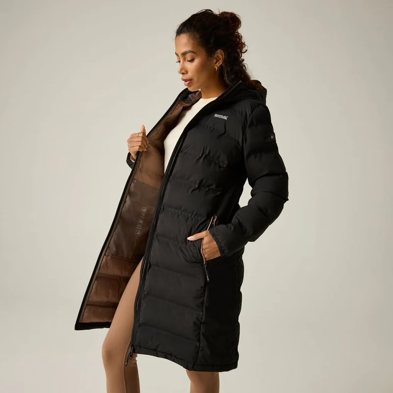 Regatta Altro Damen lange Thermojacke black (mocha)