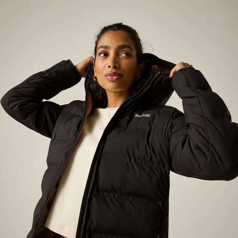 Regatta Altro Damen lange Thermojacke black (mocha)