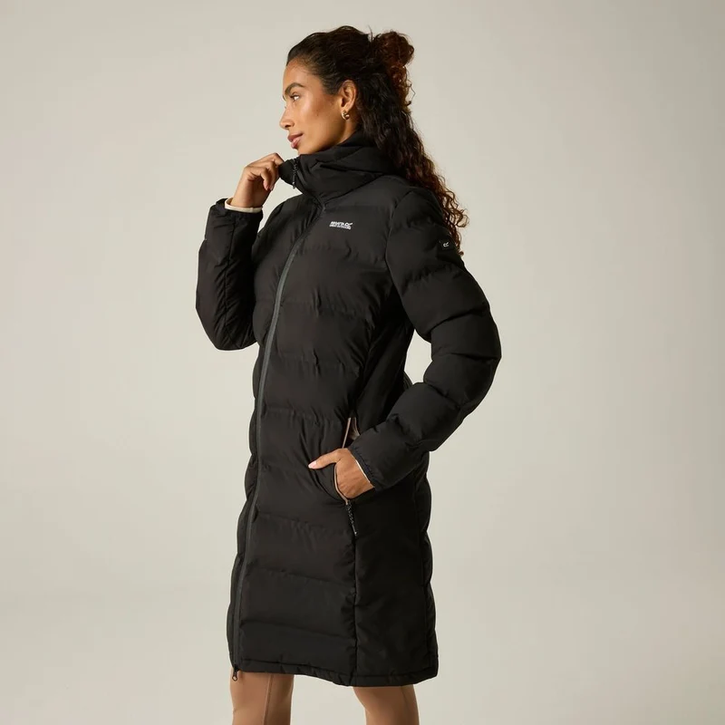 Regatta Altro Damen lange Thermojacke black (mocha)