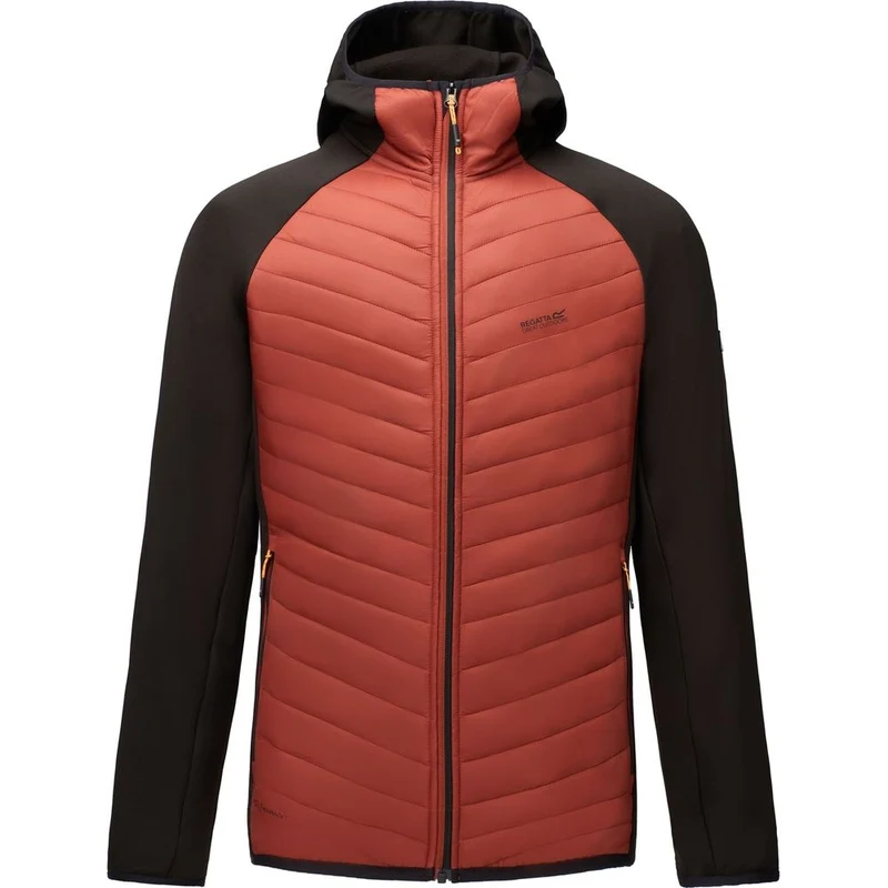 Regatta Andreson Herren Hybrid-Isolationsjacke burnt henna - black