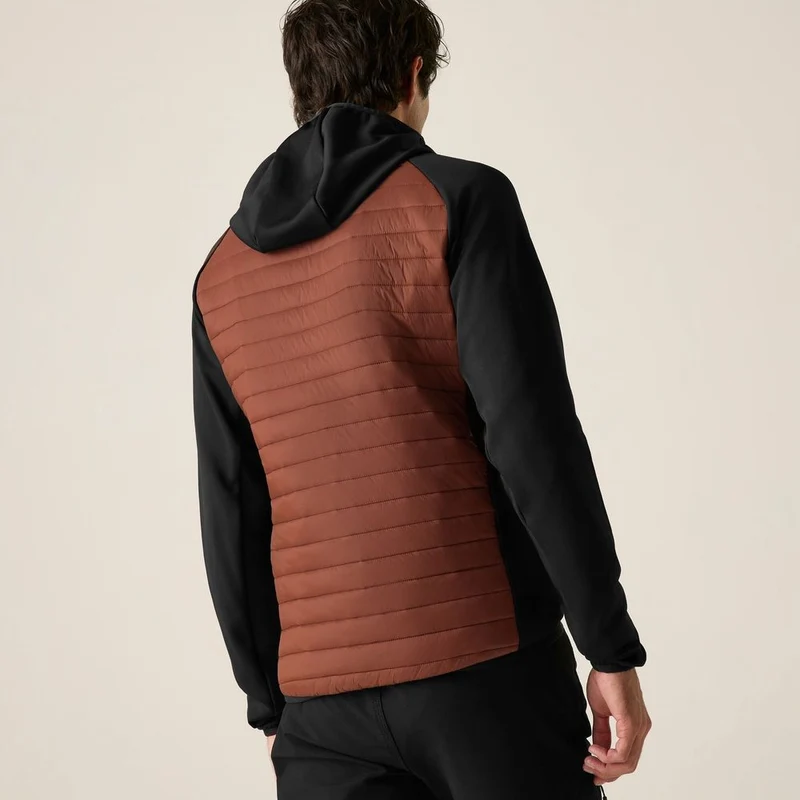 Regatta Andreson Herren Hybrid-Isolationsjacke burnt henna - black