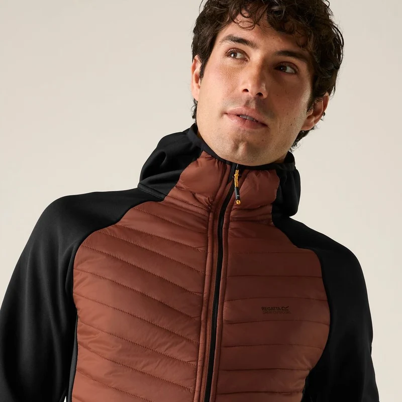 Regatta Andreson Herren Hybrid-Isolationsjacke burnt henna - black