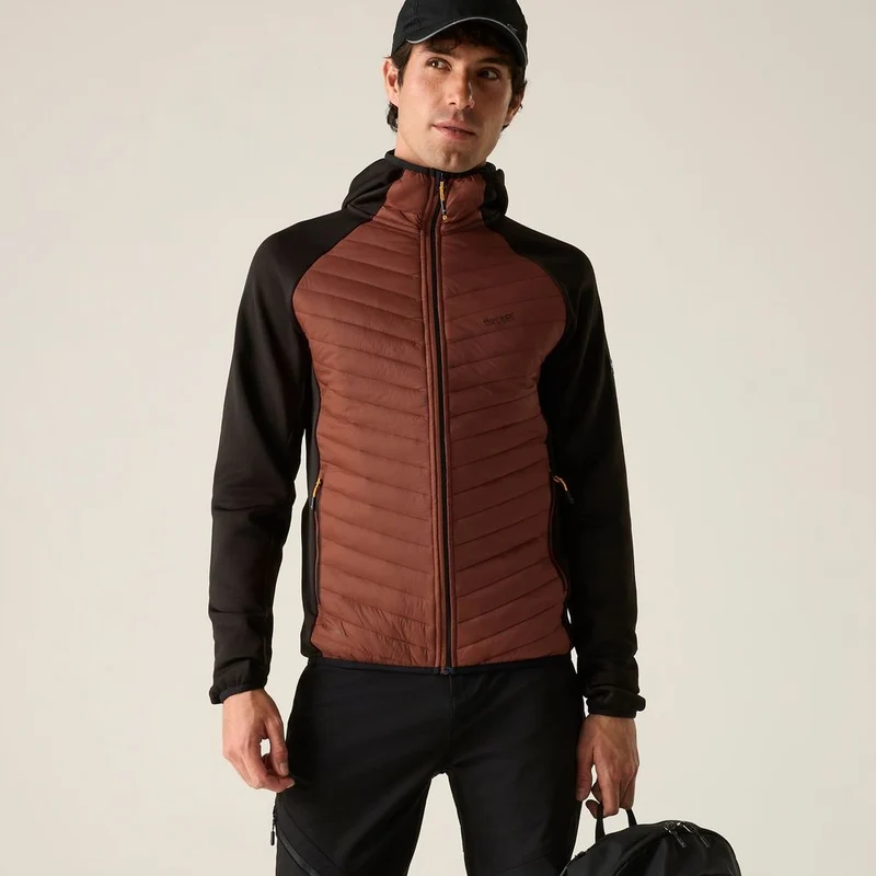 Regatta Andreson Herren Hybrid-Isolationsjacke burnt henna - black