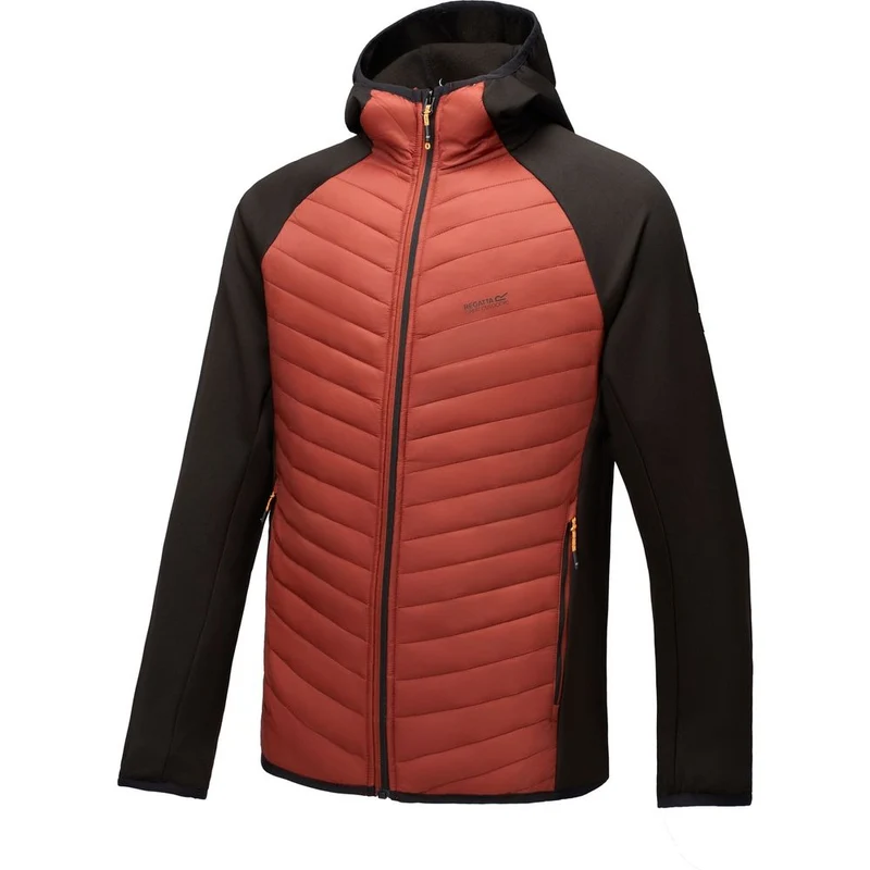 Regatta Andreson Herren Hybrid-Isolationsjacke burnt henna - black