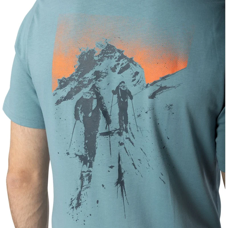 Dynafit Back Graphic Cotton T-Shirt Herren smoke-blue-approach