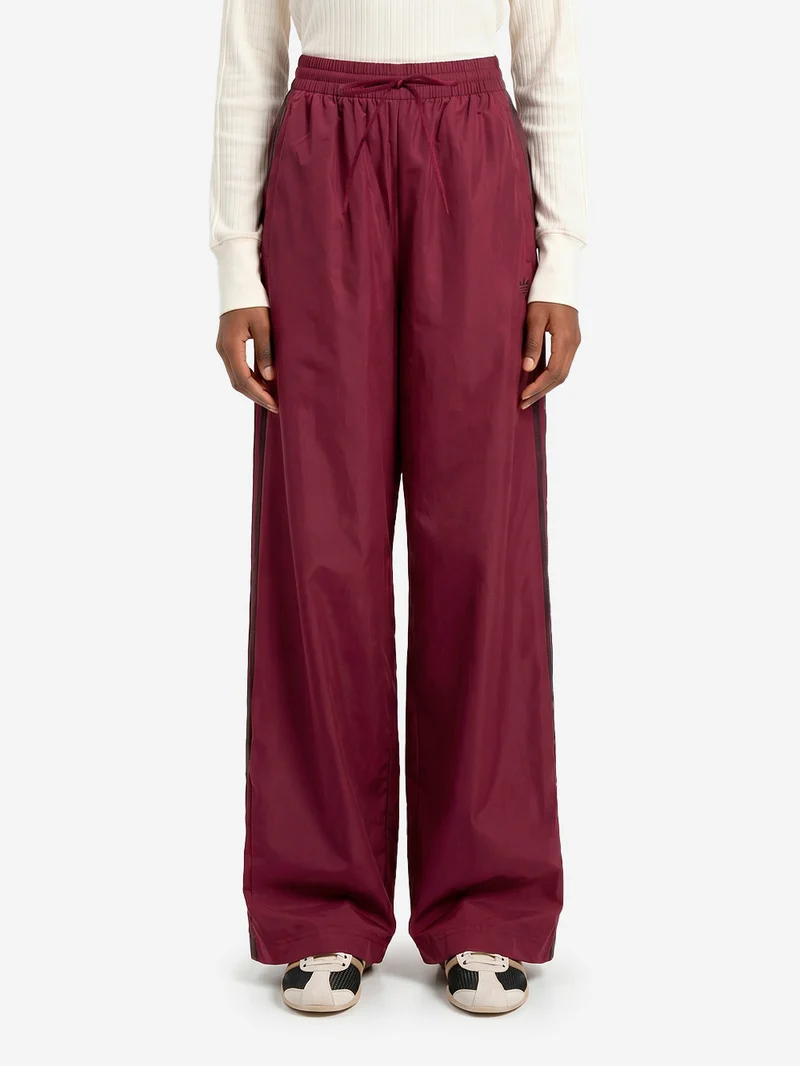 Pantaloni track bordeaux Firebird con stripes nere