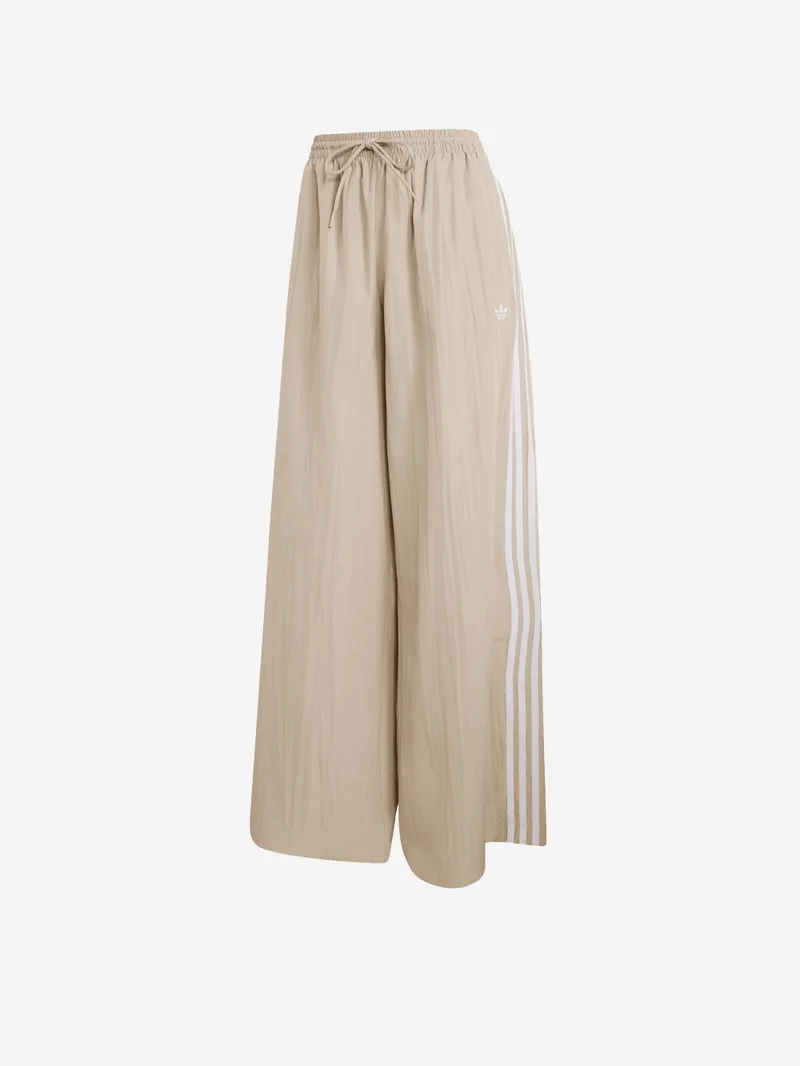 Pantaloni track beige Firebird con stripes bianche