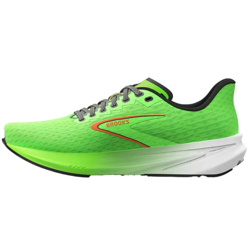Brooks Hyperion GTS green gecko red orange white