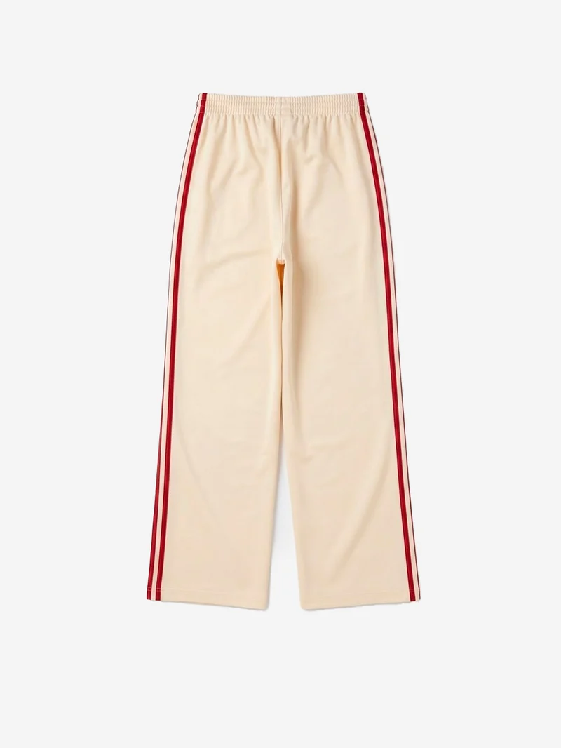 Pantaloni loose Firebird vaniglia con stripes rosse