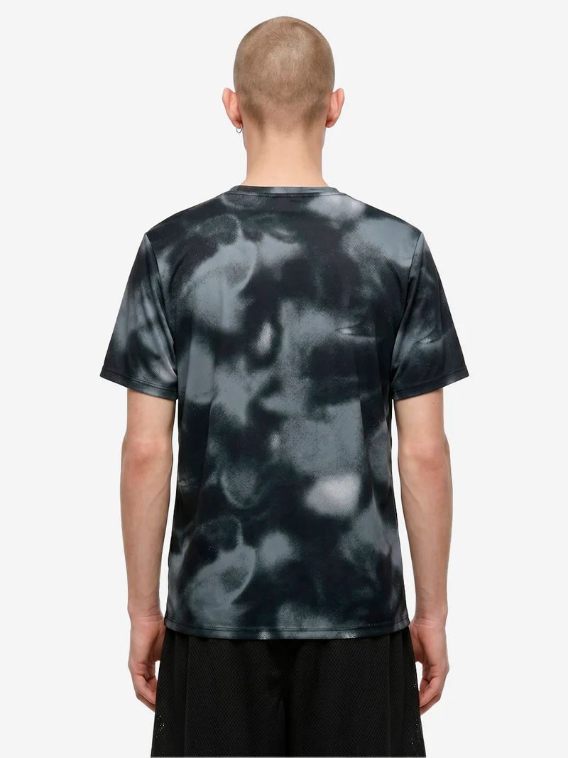T-shirt nera a manica corta da running Dri-FIT UV