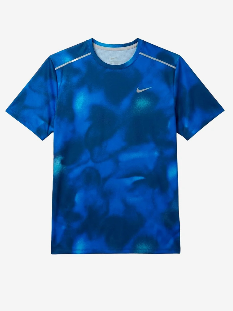 T-shirt blu a manica corta da running Dri-FIT UV