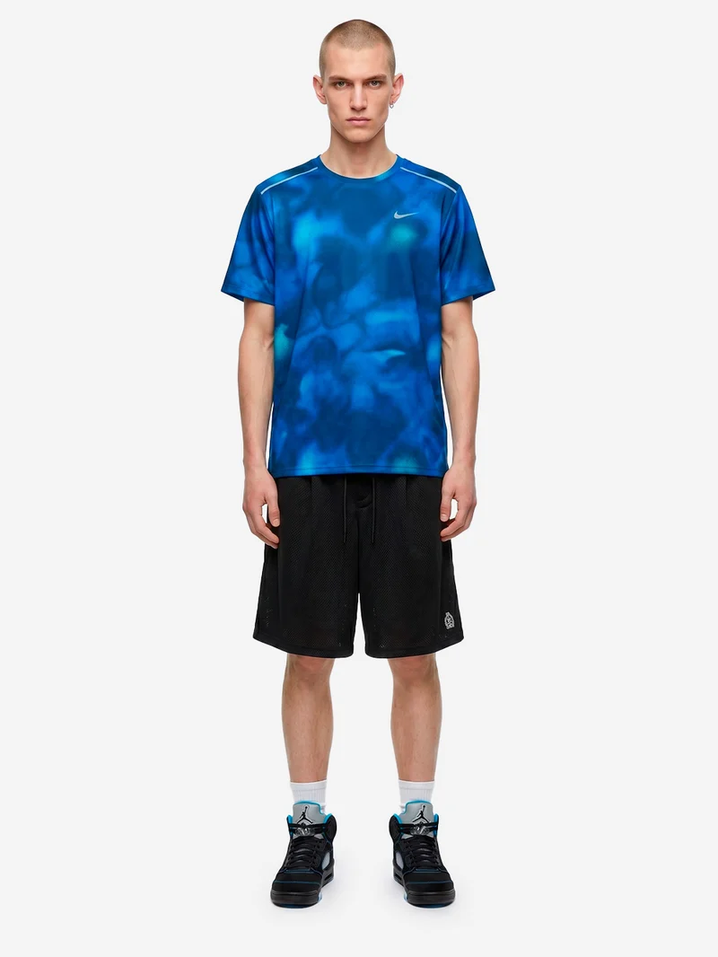 T-shirt blu a manica corta da running Dri-FIT UV