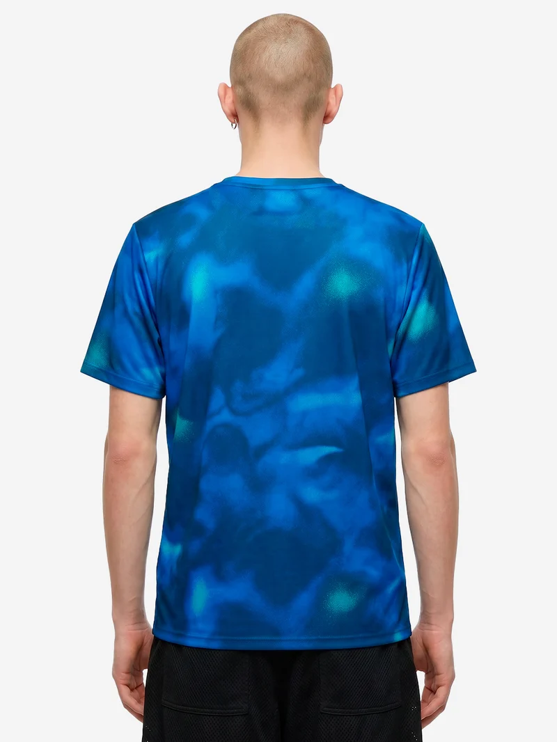 T-shirt blu a manica corta da running Dri-FIT UV