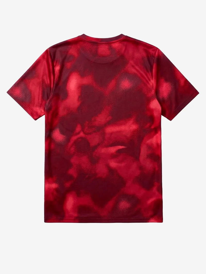 T-shirt rossa a manica corta da running Dri-FIT UV