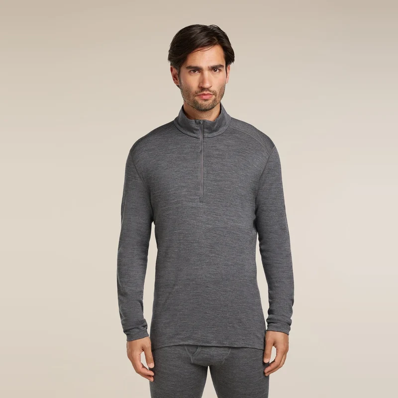 Icebreaker Tech LS Half Zip Grey
