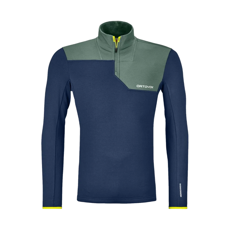Ortovox Fleece Light Zip Neck Dark Blue