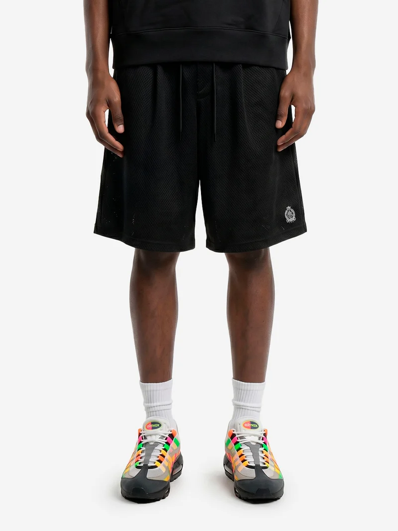 Shorts Club in mesh nero