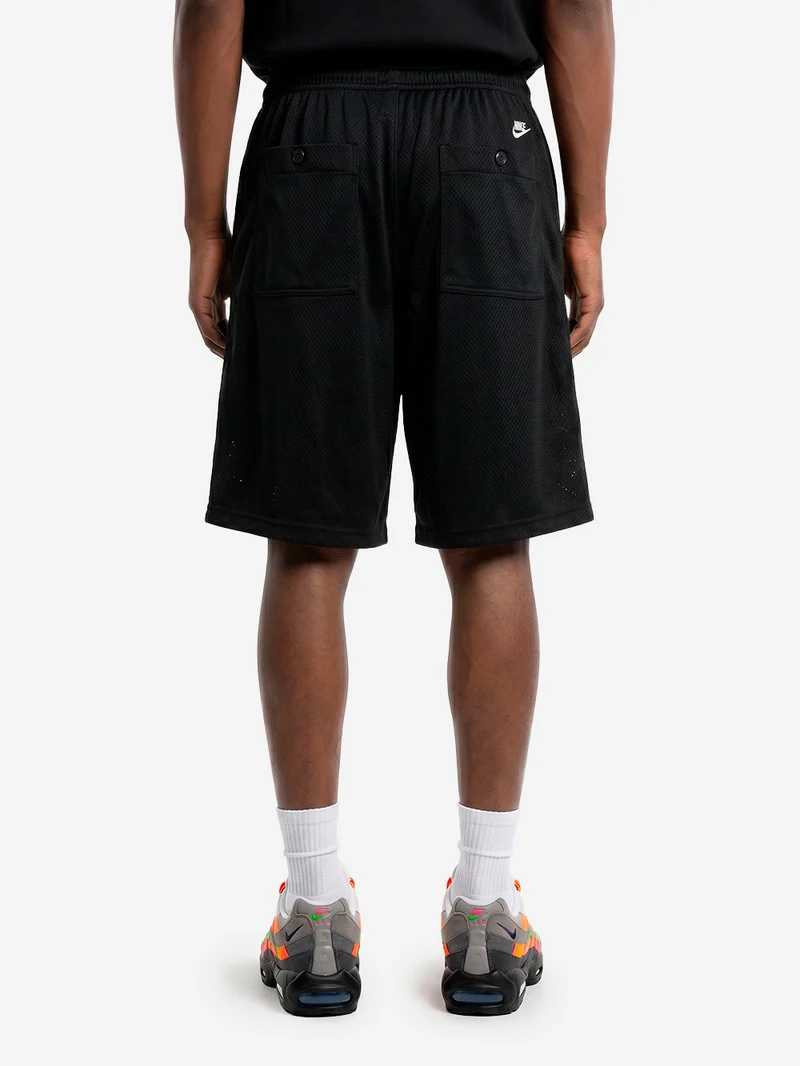 Shorts Club in mesh nero