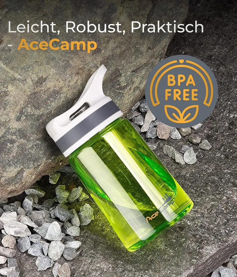 AceCamp TRITAN Trinkflasche 350 ml mit Springdeckel – Grün