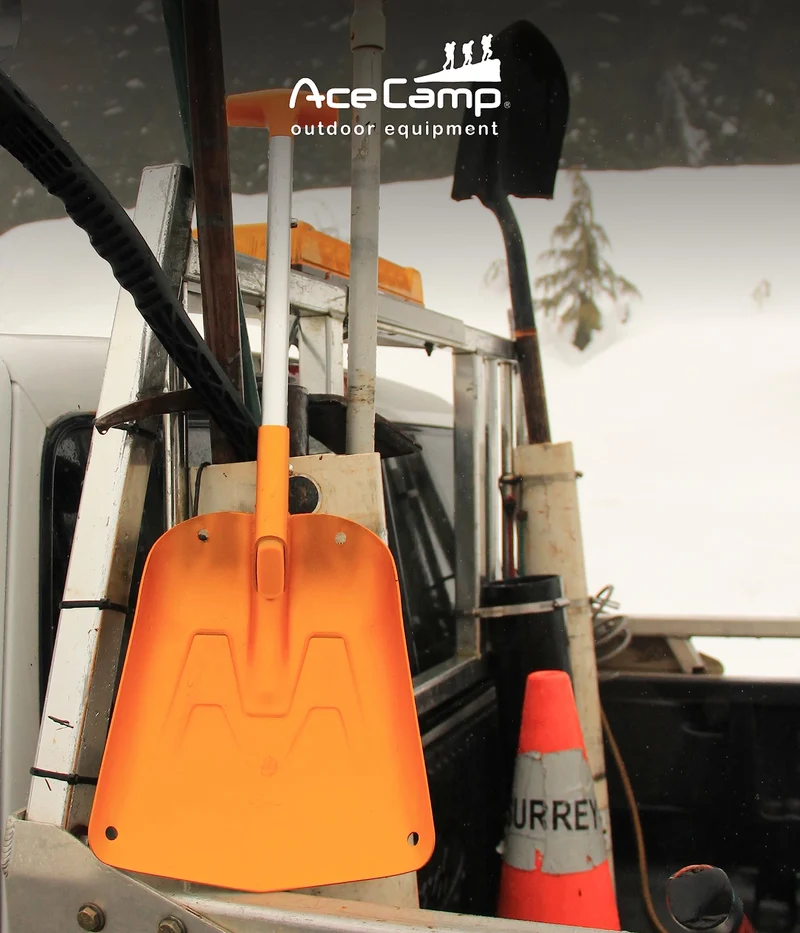 AceCamp faltbare Schneeschaufel aus Aluminium