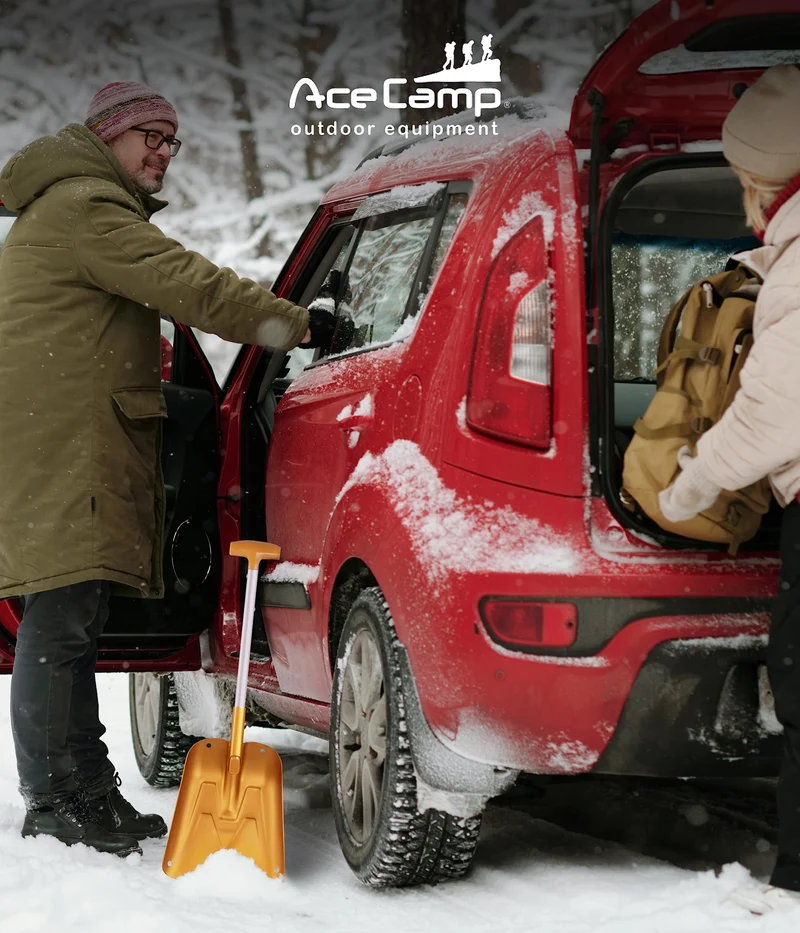 AceCamp faltbare Schneeschaufel aus Aluminium