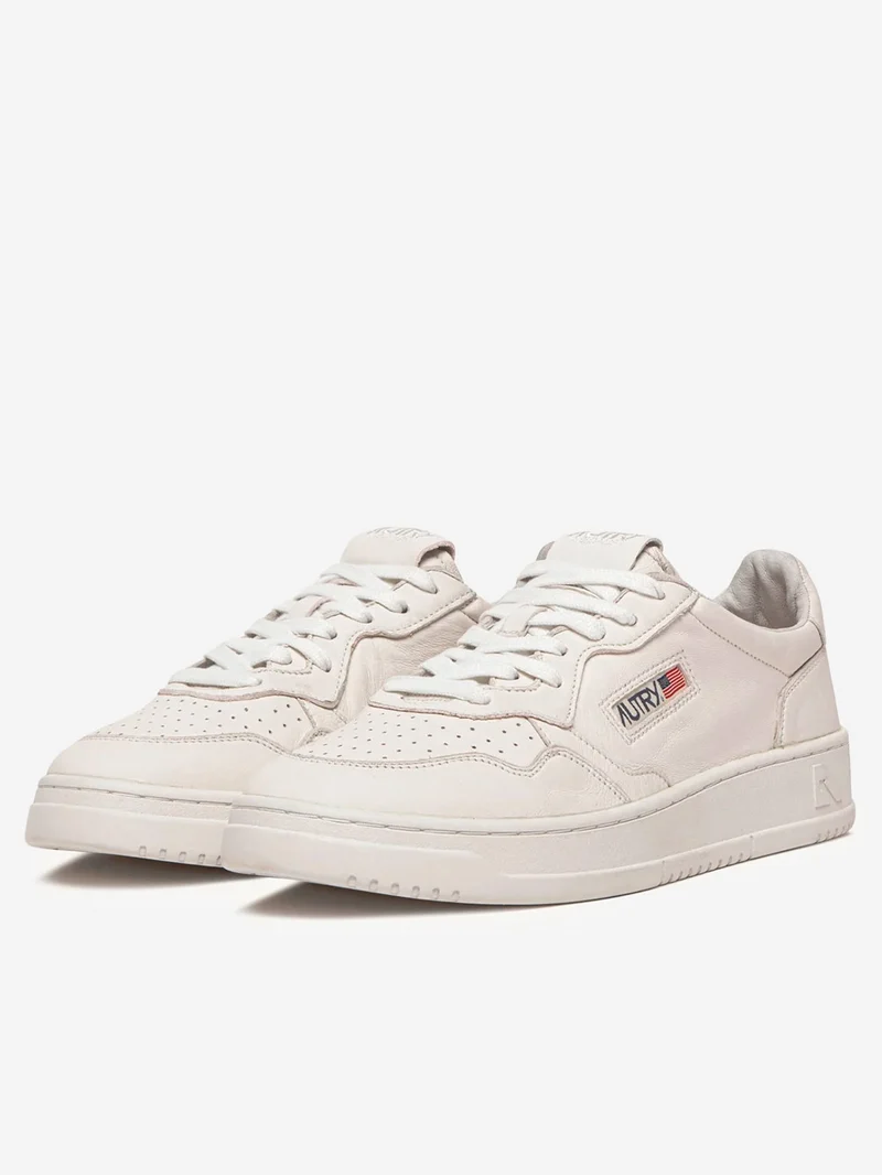 M Medalist Low in nappa super soft bianco ottico