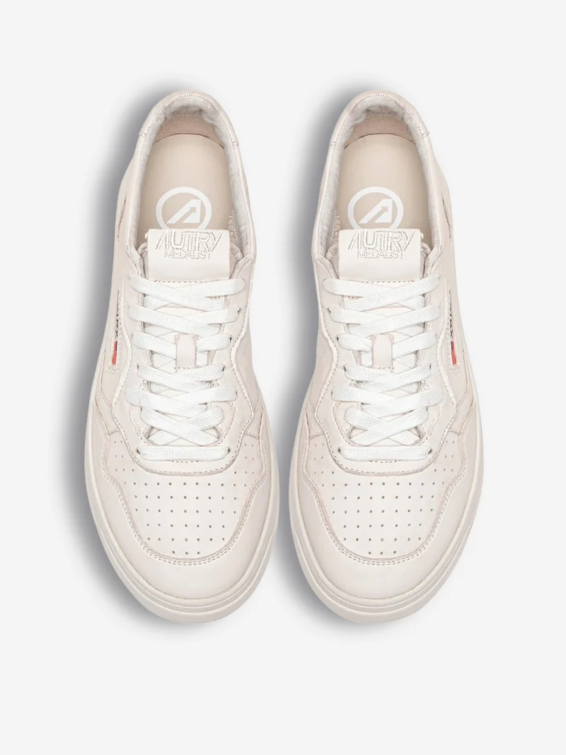 M Medalist Low in nappa super soft bianco ottico