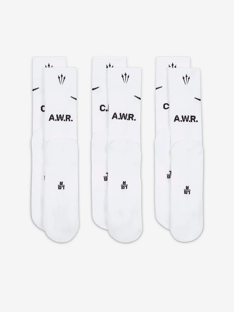 Calze media lunghezza bianche NOCTA x Drake (x3)