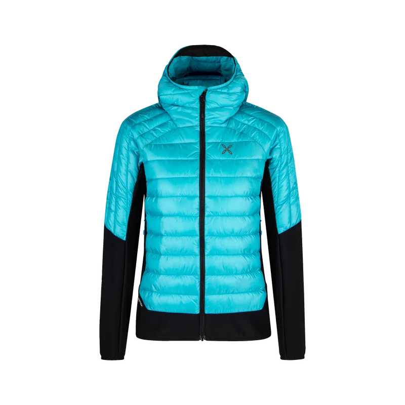 PEAK HYBRID HOODED JACKET WOM.