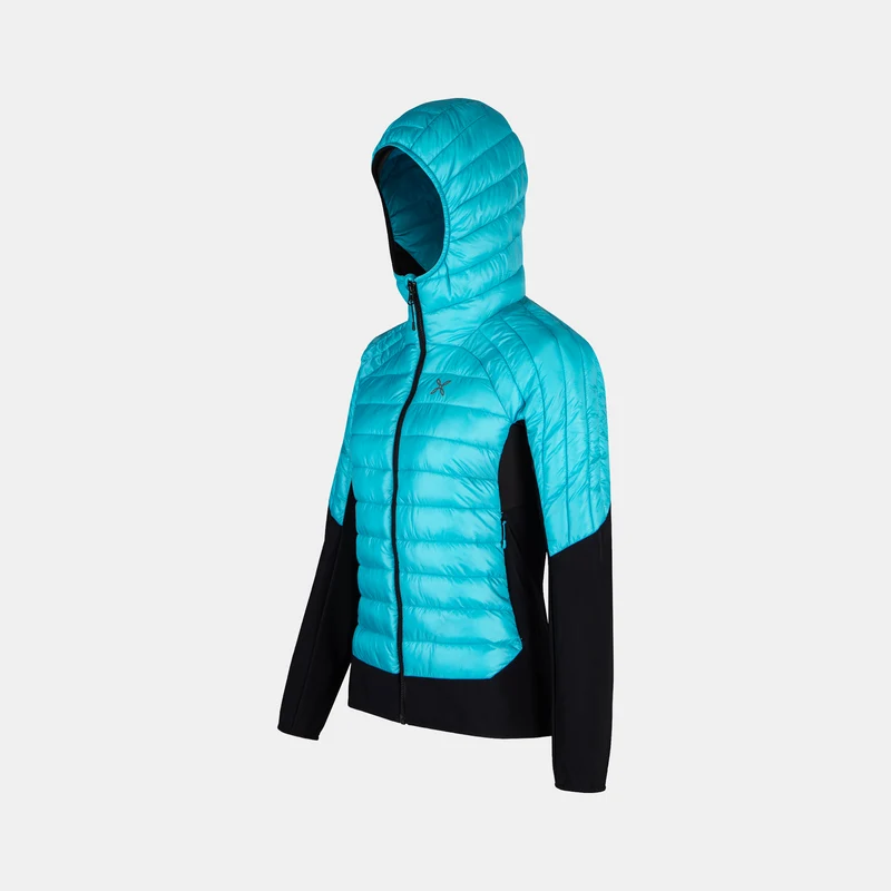 PEAK HYBRID HOODED JACKET WOM.