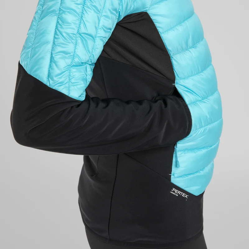 PEAK HYBRID HOODED JACKET WOM.