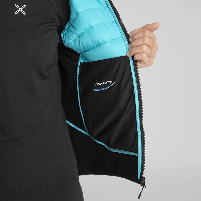PEAK HYBRID HOODED JACKET WOM.