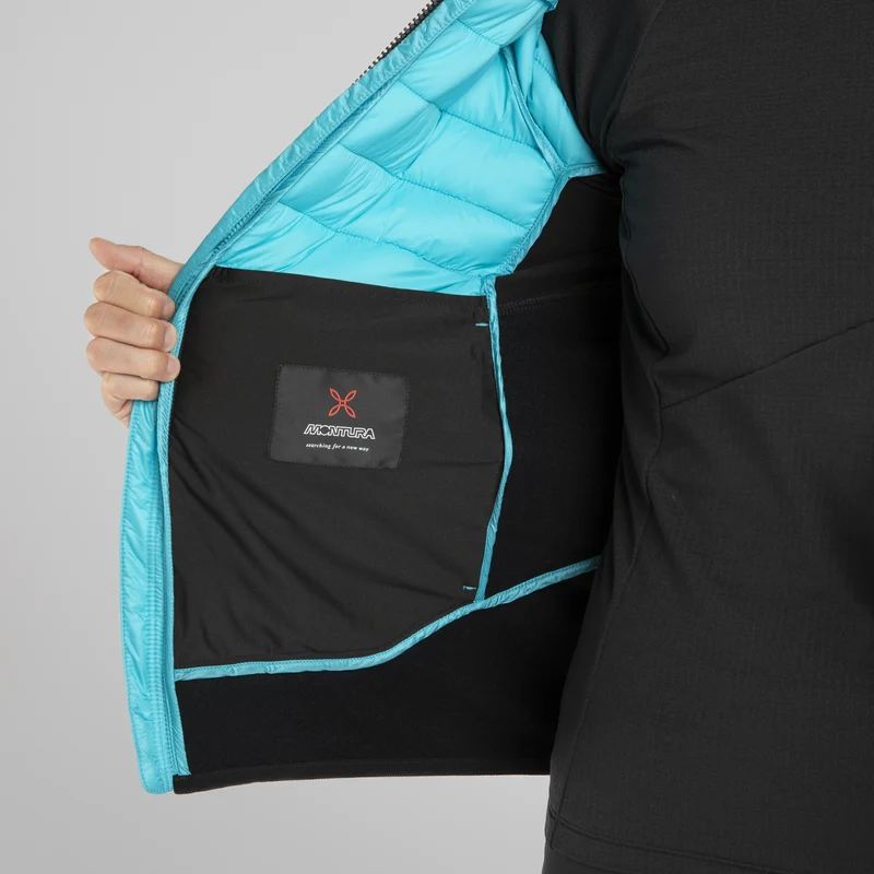 PEAK HYBRID HOODED JACKET WOM.