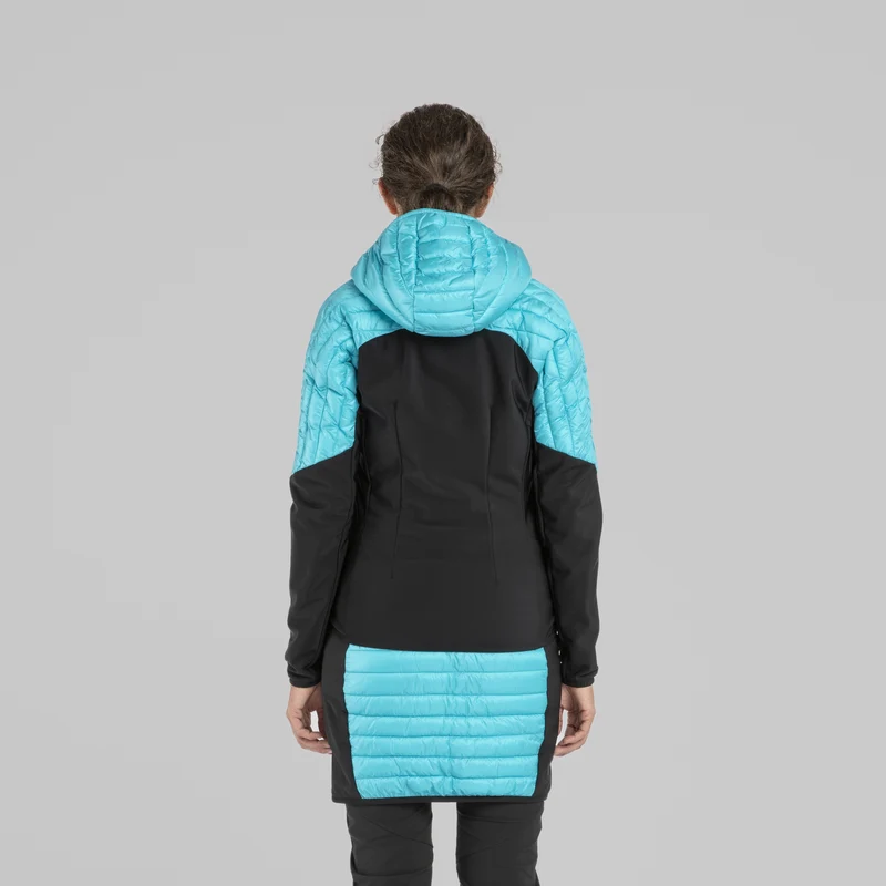 PEAK HYBRID HOODED JACKET WOM.