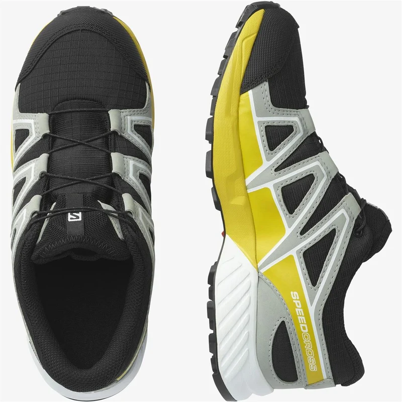 Salomon Speedcross Climasalomon™ waterproof Junior black/whrought iron/lemon