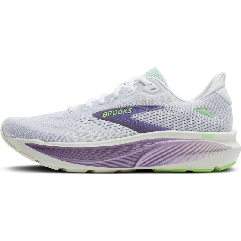 Brooks Ghost 18 Damen Laufschuh white-purple-hebe-green