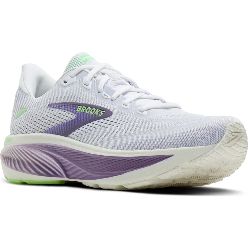 Brooks Ghost 18 Damen Laufschuh white-purple-hebe-green
