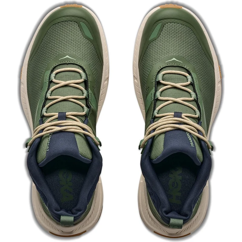 Hoka M Transport Hike GTX Herren Wanderschuh nettle leaf/alabaster