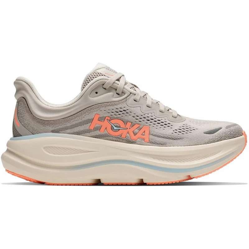 Hoka W Bondi 9 Damen Laufschuh river-rock-grey-mineral-ore