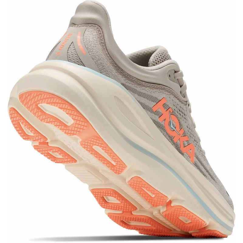 Hoka W Bondi 9 Damen Laufschuh river-rock-grey-mineral-ore