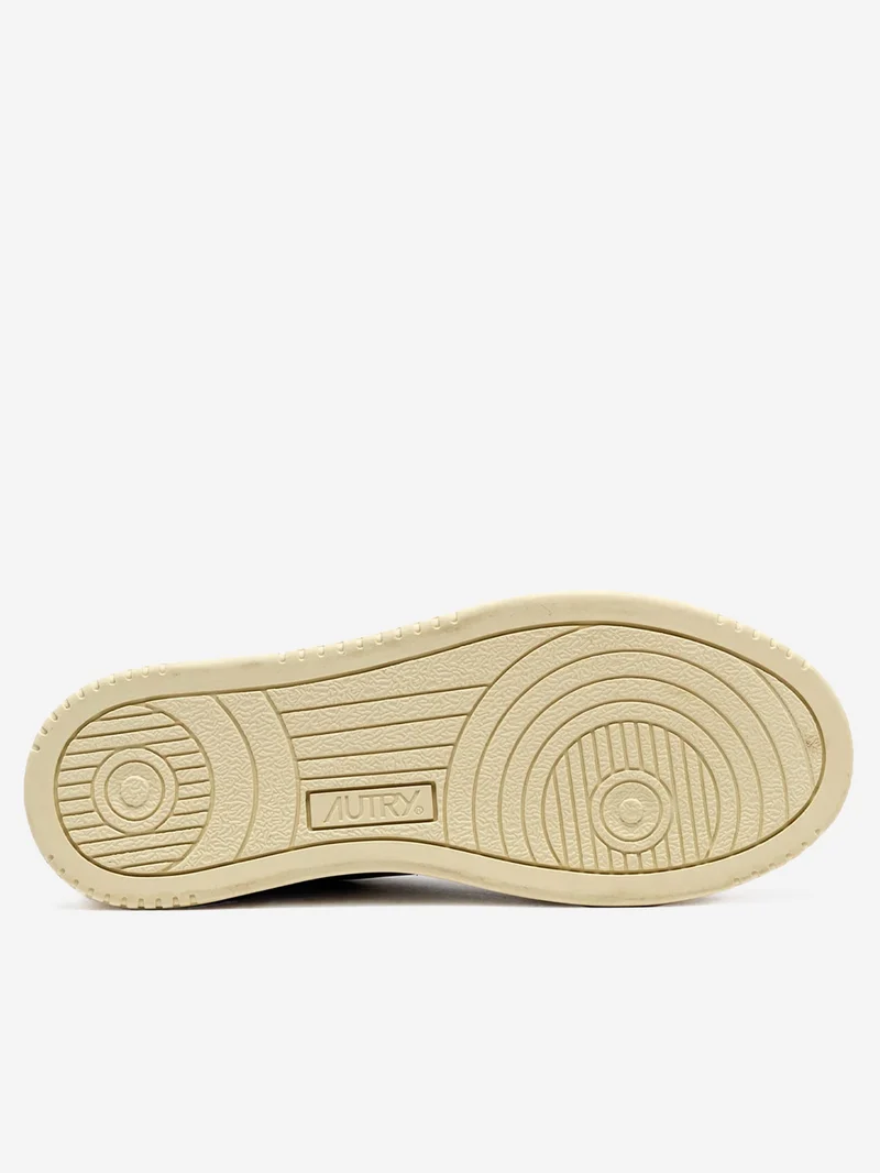 M Medalist Low bianche, nere e suede beige