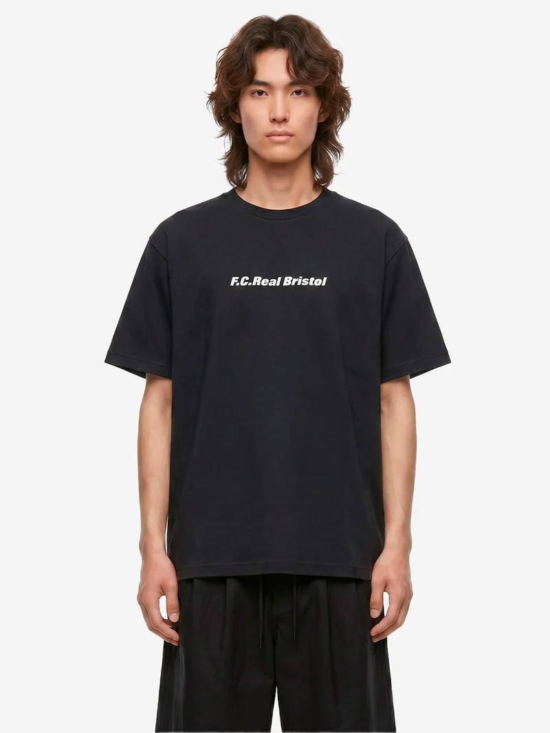T-shirt nera 'Team Staff' con stampa lenticolare