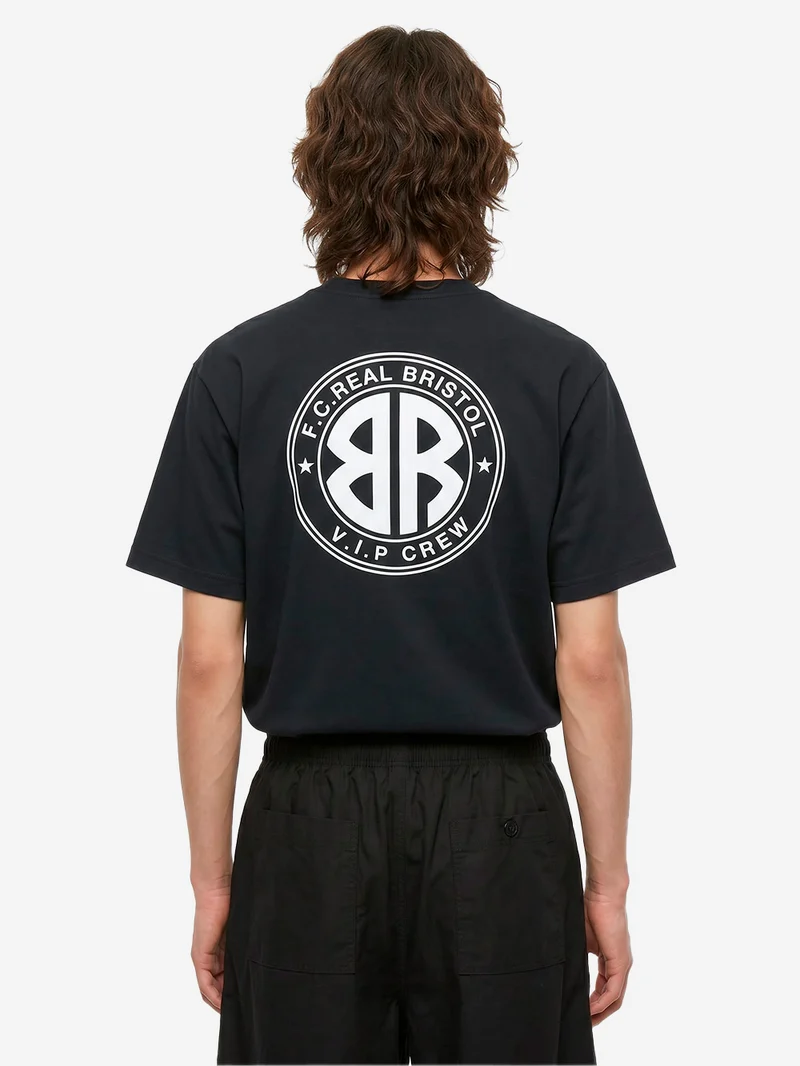 T-shirt nera con grafica VIP