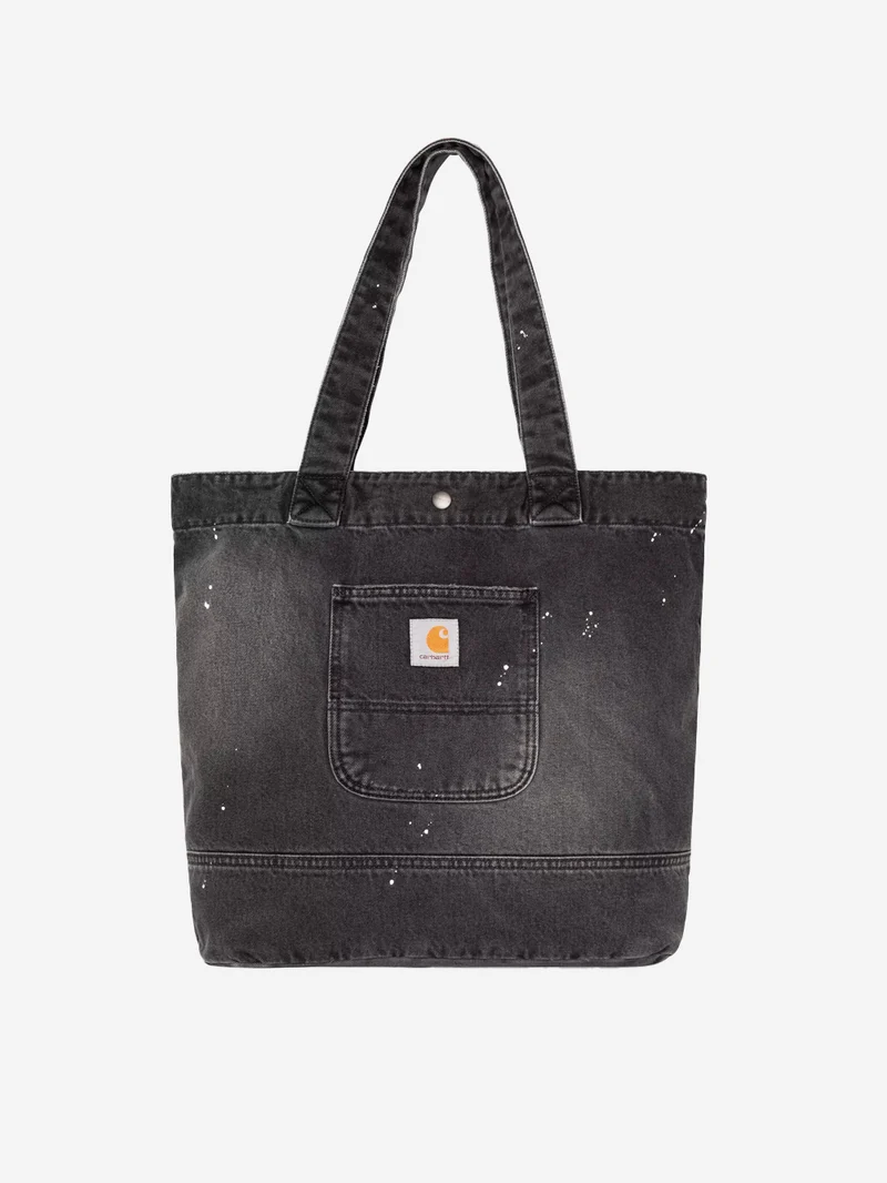 Tote in denim nero destroyed (28l)