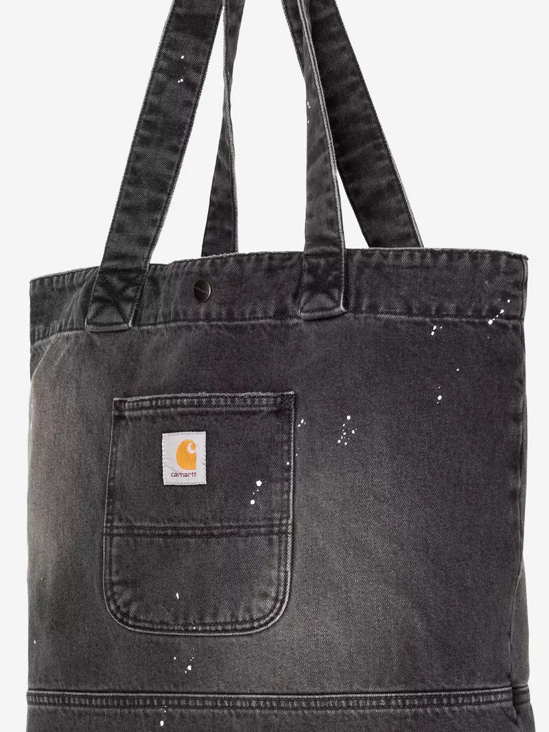 Tote in denim nero destroyed (28l)