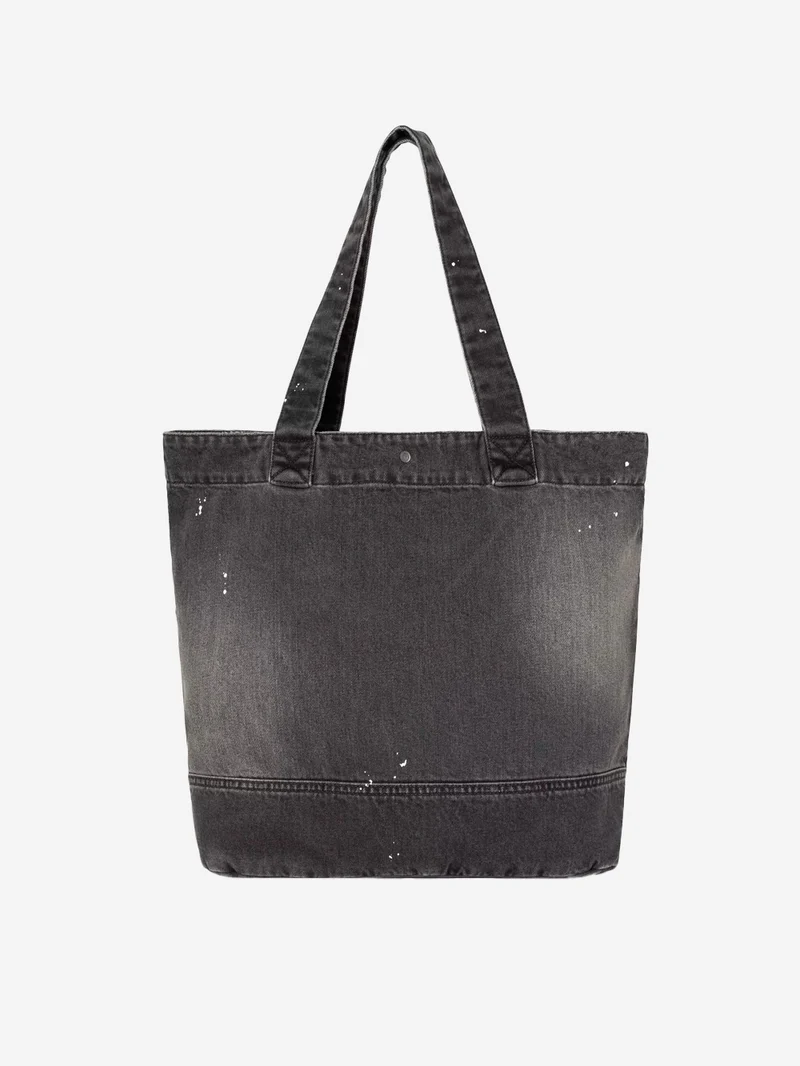 Tote in denim nero destroyed (28l)