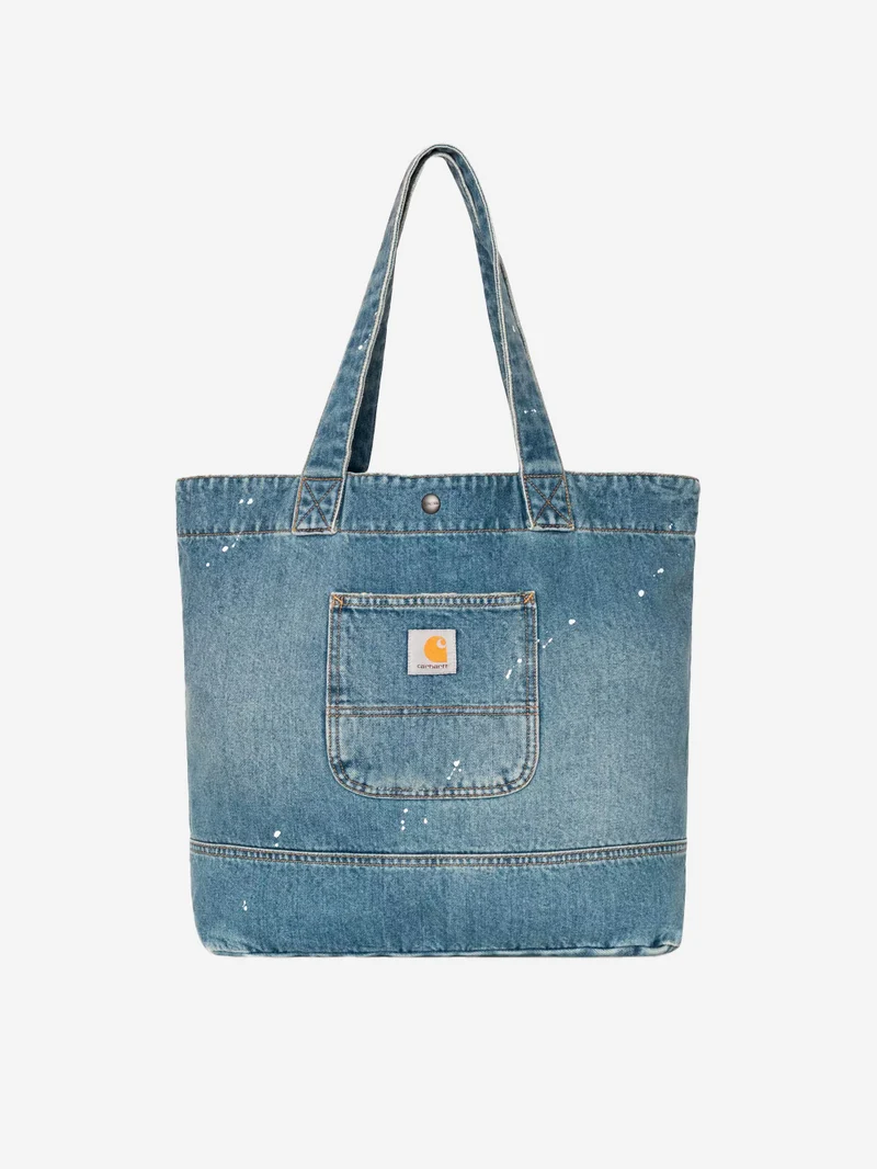 Tote in denim blu chiaro destroyed (28l)