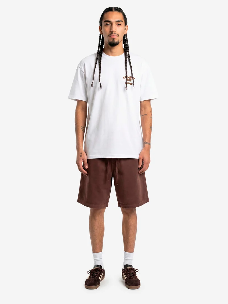 Shorts marroni 'Floyde' con lycra
