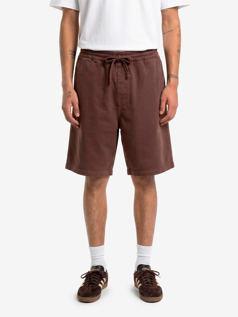 Shorts marroni 'Floyde' con lycra