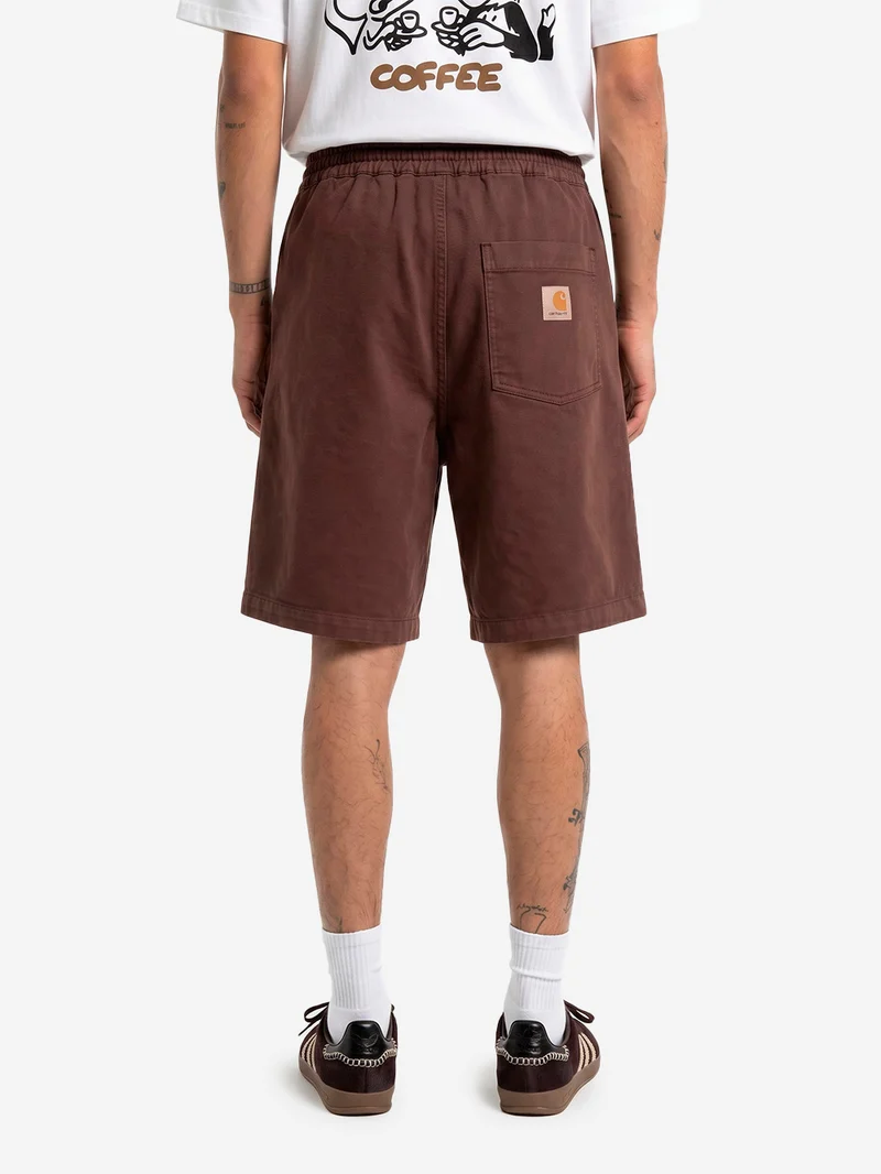 Shorts marroni 'Floyde' con lycra